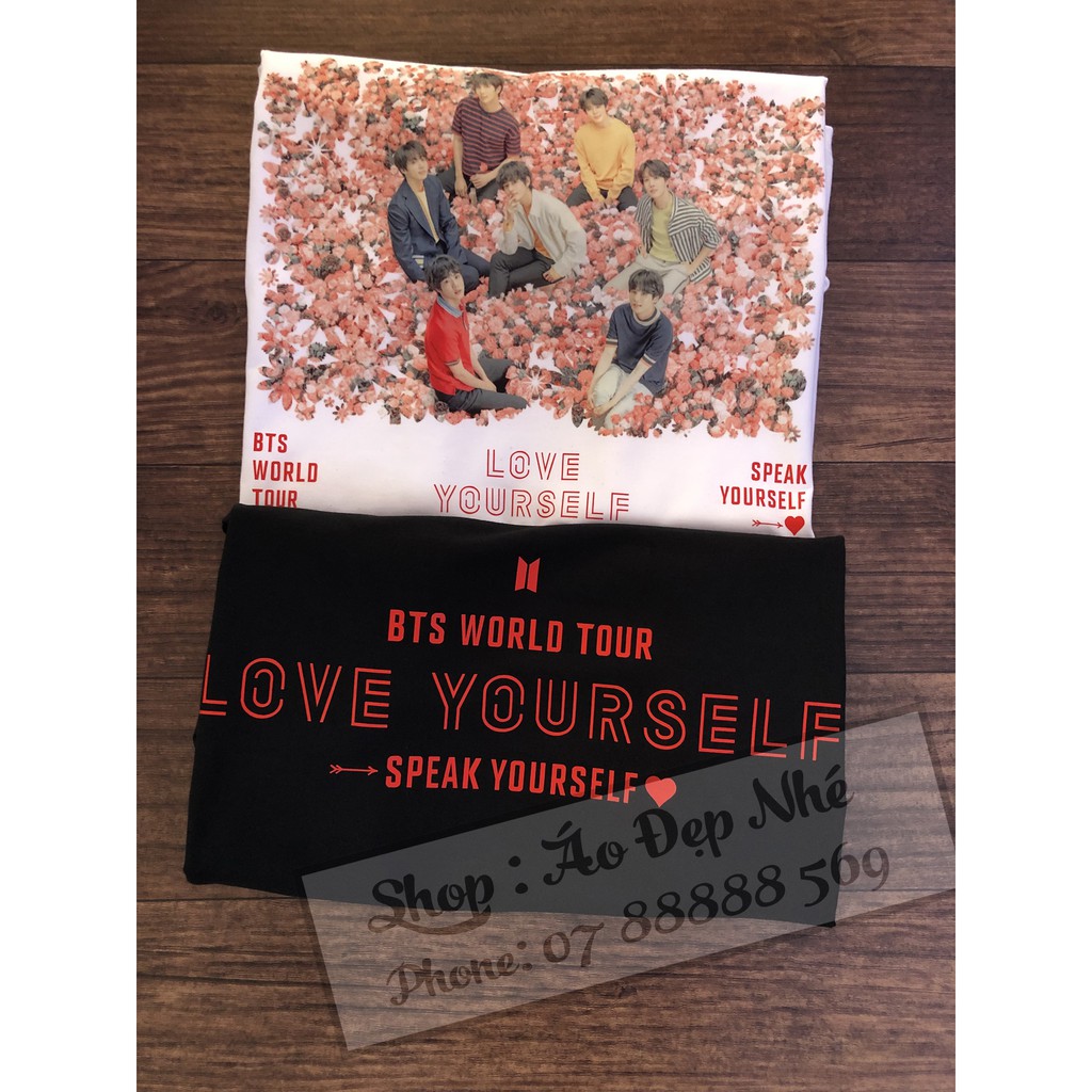 [ CÓ ẢNH THẬT ] Áo thun BTS 2019 SPEAK YOURSELF WORLD TOUR | WebRaoVat - webraovat.net.vn