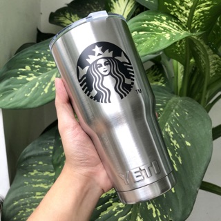 LY GIỮ NHIỆT YETI 900ML STARBUCKS (Logo YETI dập nổi - full phụ kiện)