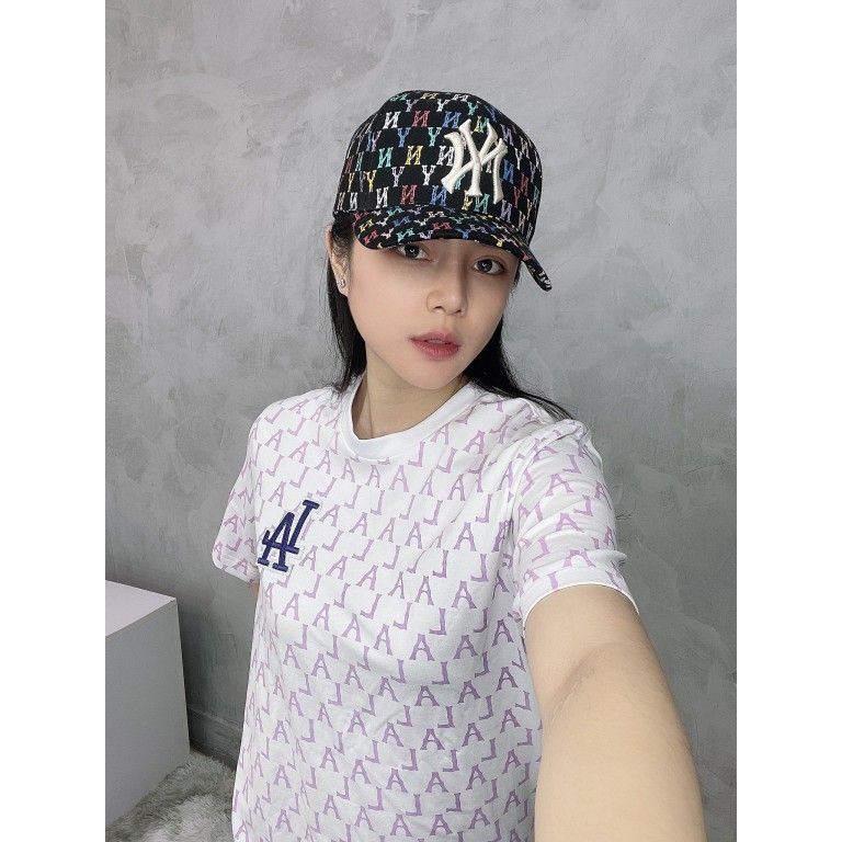 (HÀNG XUẤT XỊN) Mũ / Nón logo nhiều màu N05 BASEBALL MONOGRAM CAP BLACK/MULTICO Made in Vietnam full tem tag One size