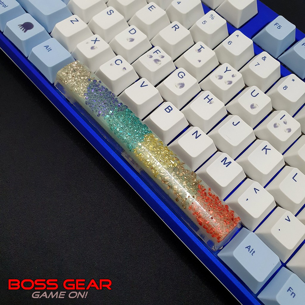 Keycap Lẻ nút Space chủ đề sắc màu The colors space keycap ( keycap resin độc lạ )( Keycap Artisan )