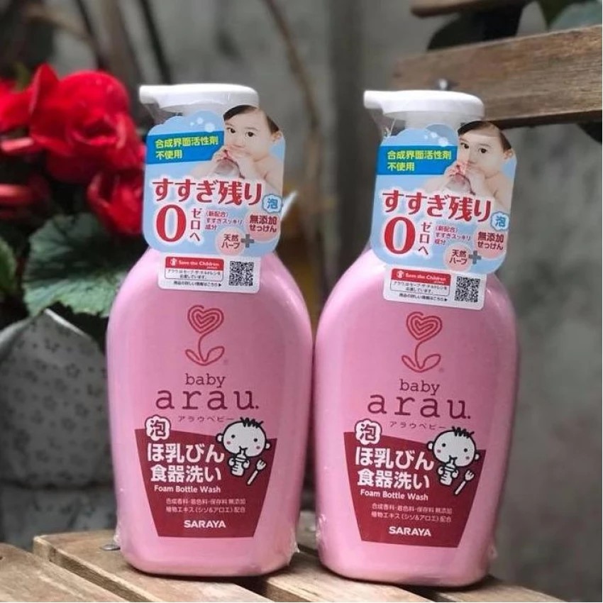 NƯỚC RỬA BÌNH SỮA ARAU DẠNG CHAI (500ML) hoặc TÚI (450ML)