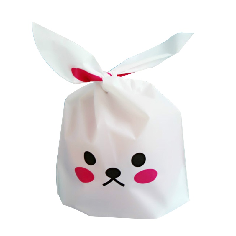 Set 50 Túi Đựng Kẹo Hình Thỏ Tai Dài Dễ Thương