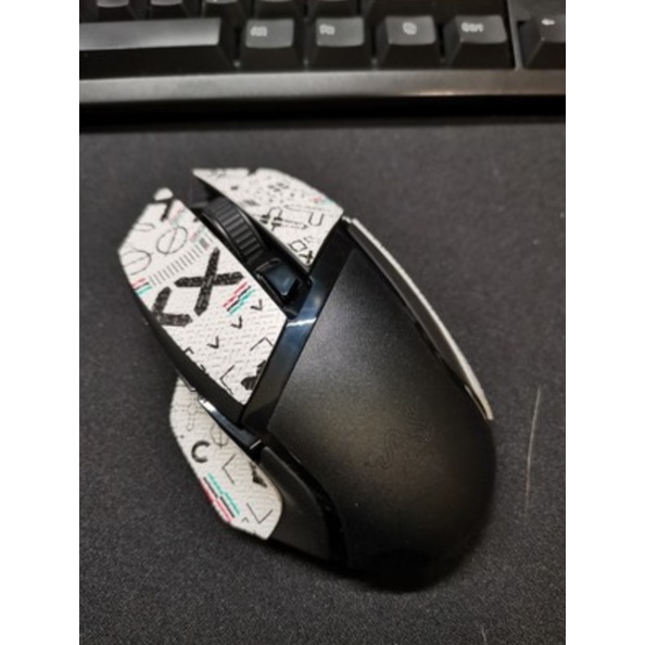 For Razer Basilisk X HyperSpeed V2 Mouse Anti-Slip Sticker Sweat Absorbing Protective Film