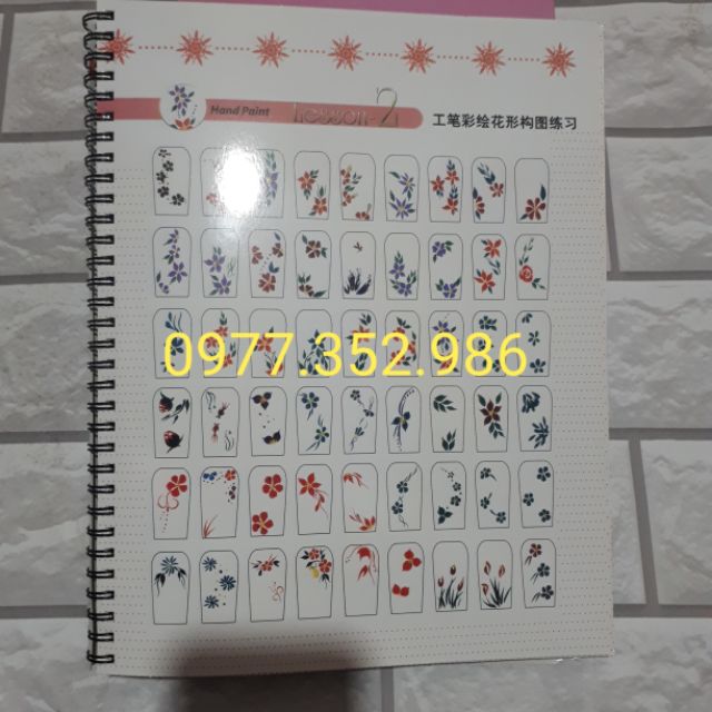 Sách dậy toàn bộ các kỹ thuật vẽ cọ bản cọ nét...Nail chuyên nghiệp dù bạn là New Nailer .