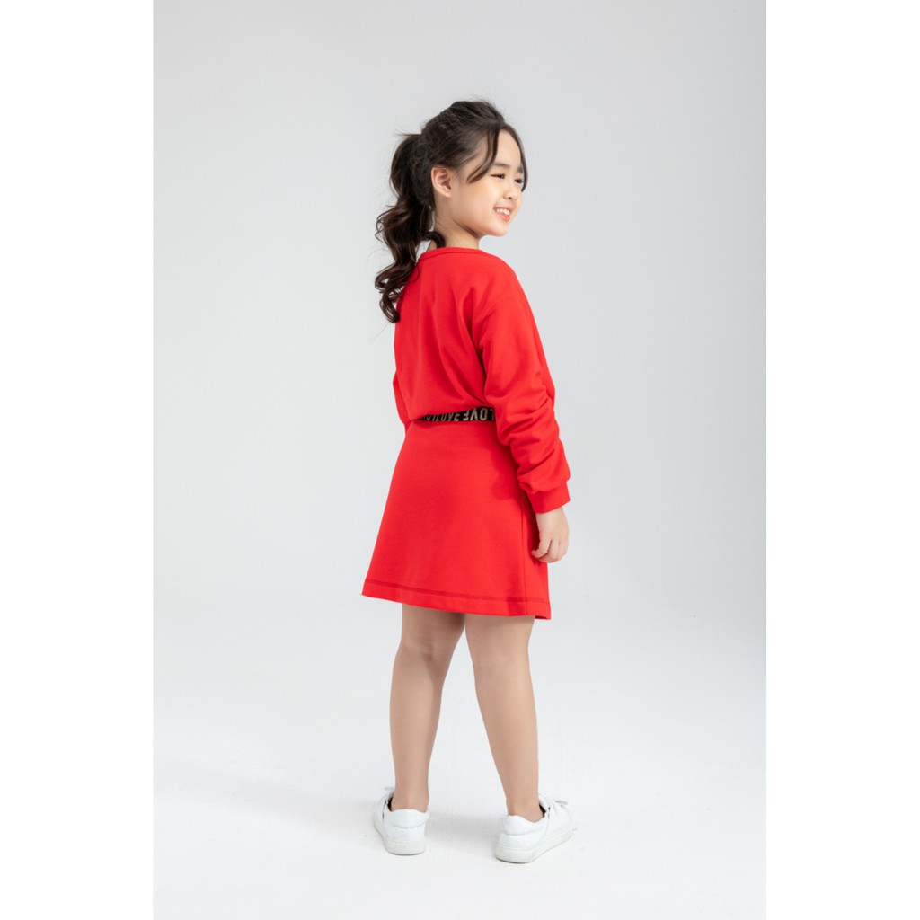 Chân váy thun 2 lớp chữ A bé gái IVY moda MS 31G1114