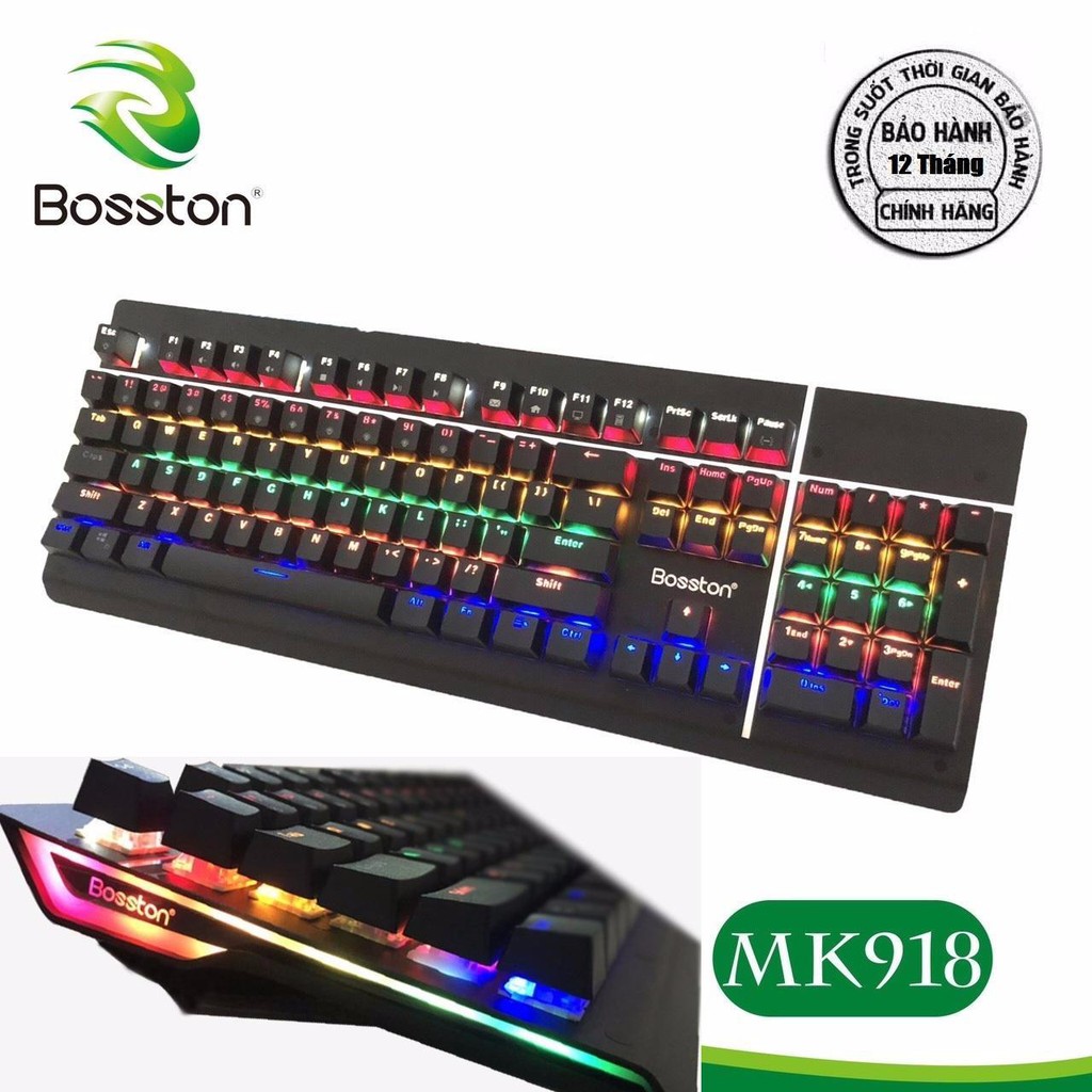 Bàn Phím Cơ BOSSTON MK918 RGB