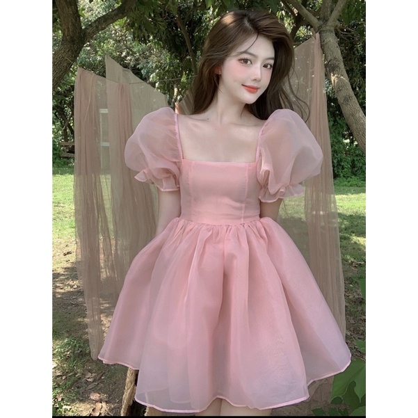 Đầm nữ babydoll nàng thơ vải voan AK1398
