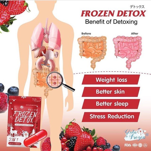Sản phẩm như trên ảnh ( Viên khử mỡ trái cây Frozen Detox Thái Lan )-Idol_slim