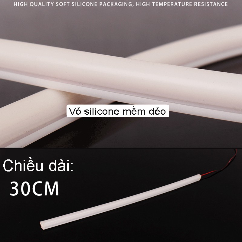 một led dây Audi silicon 30cm đủ màu chọn - K30