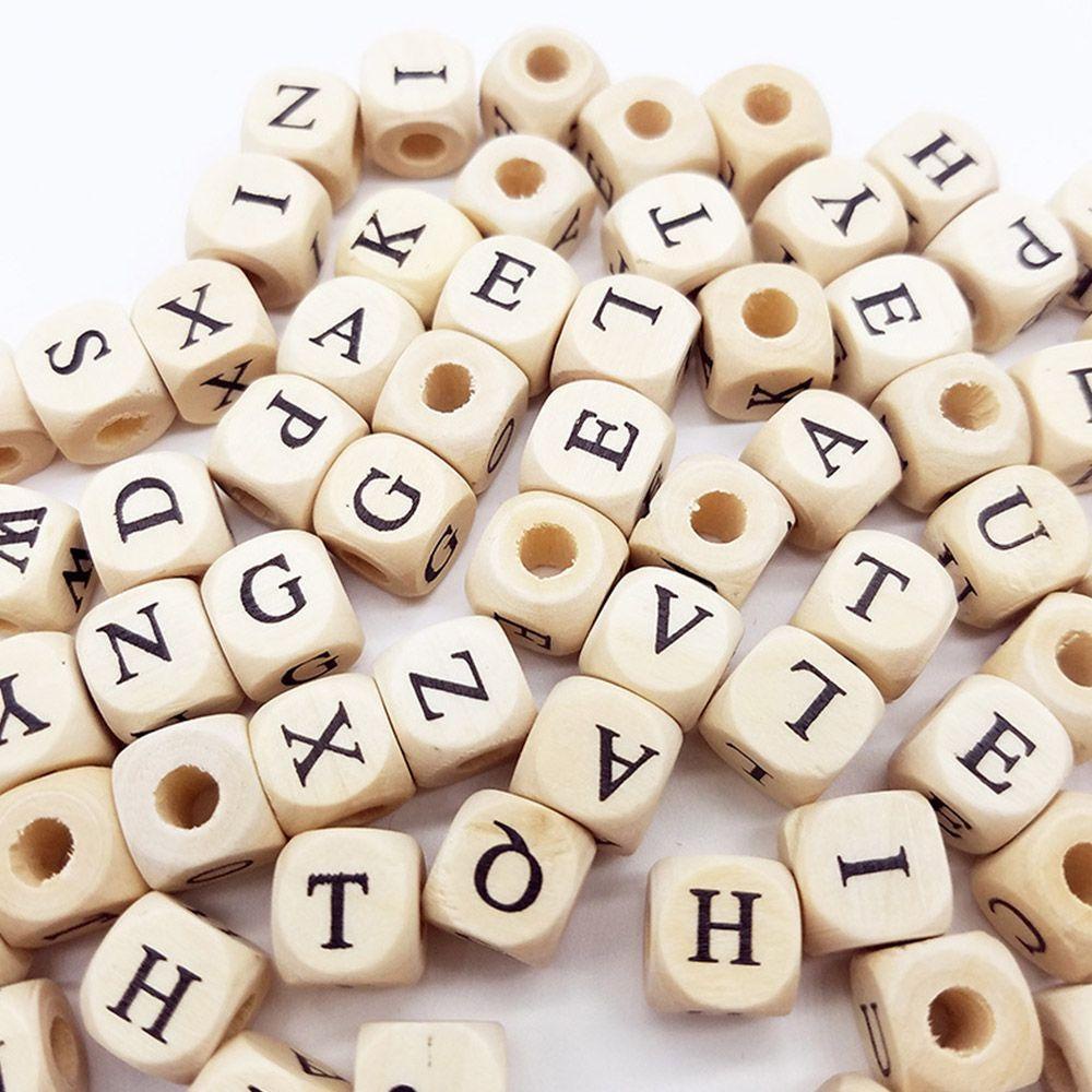 Set 100 Hạt Xâu Chuỗi Vuông Chữ Cái
