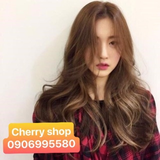 Nhuộm lavox chuyên nghiệp 3d nano collagen siêu dưỡng màu nâu tây ánh vàng 7/0 tặng kèm oxy và bao tay