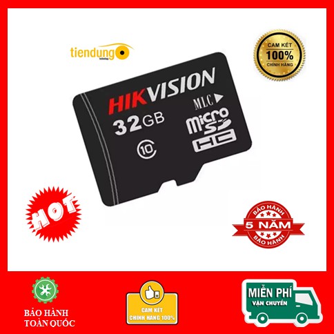 Thẻ nhớ Hikvision 32Gb 92MB/s C1 chính hãng - Bảo Hành 5 Năm