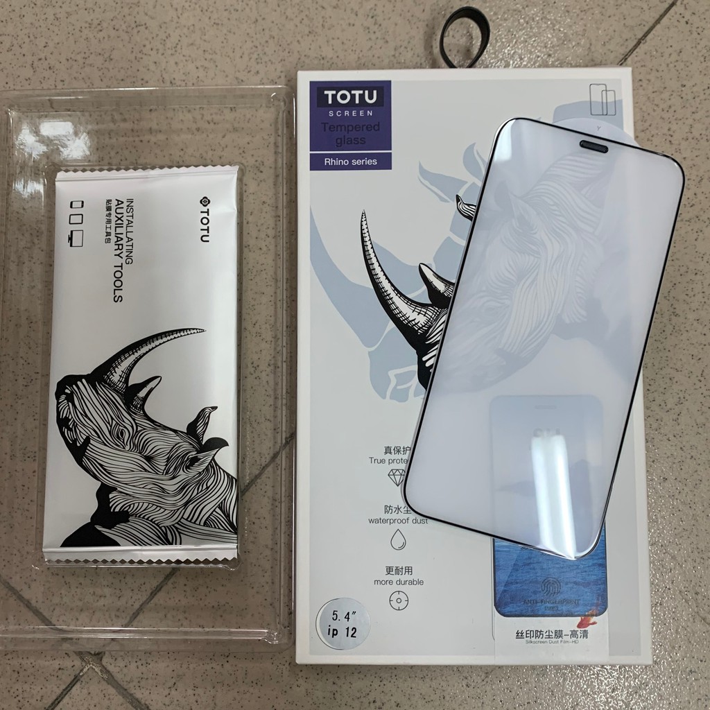 Kính Full màn chống bụi màn loa iPhone 12 5.4 inch chính hãng Totu
