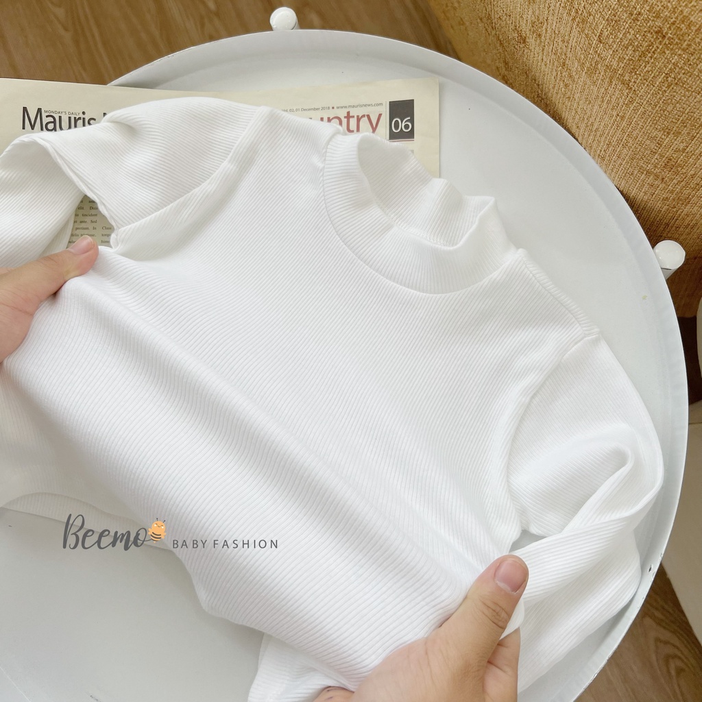 Áo thun cổ lọ 3 màu cho bé trai tư 9-24kg, hàng chính hãng Beemo