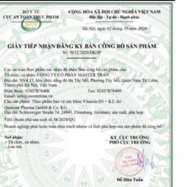 VTM D3k2 MK7 sunday natur của đức .