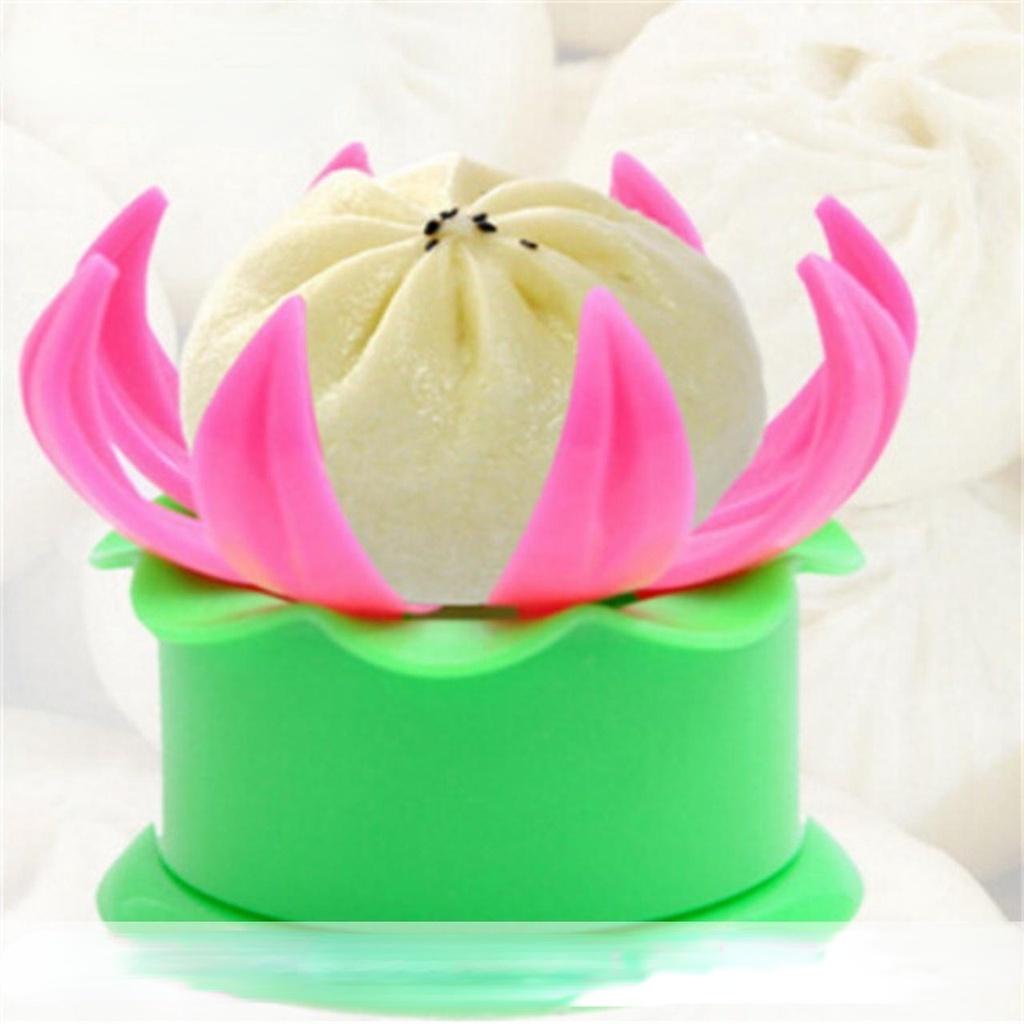 Khuôn tạo hình bánh bao, khuôn làm bánh bao hình hoa sen tiện lợi, dễ làm