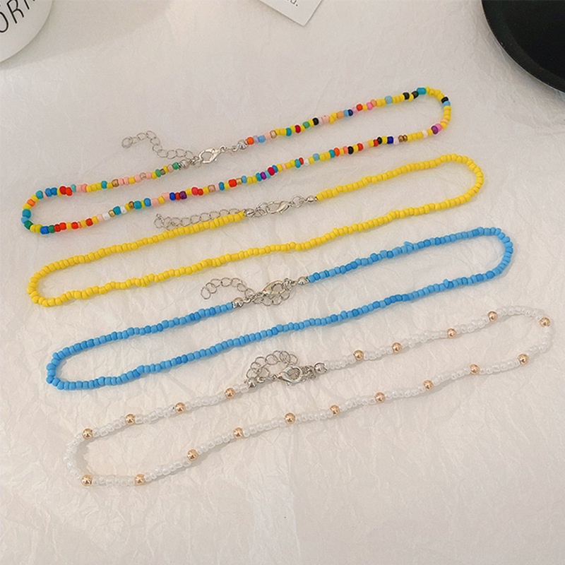 Vòng Cổ Chuỗi Hạt Nhiều Màu Sắc Phong Cách Bohemian Thời Trang Cho Nữ