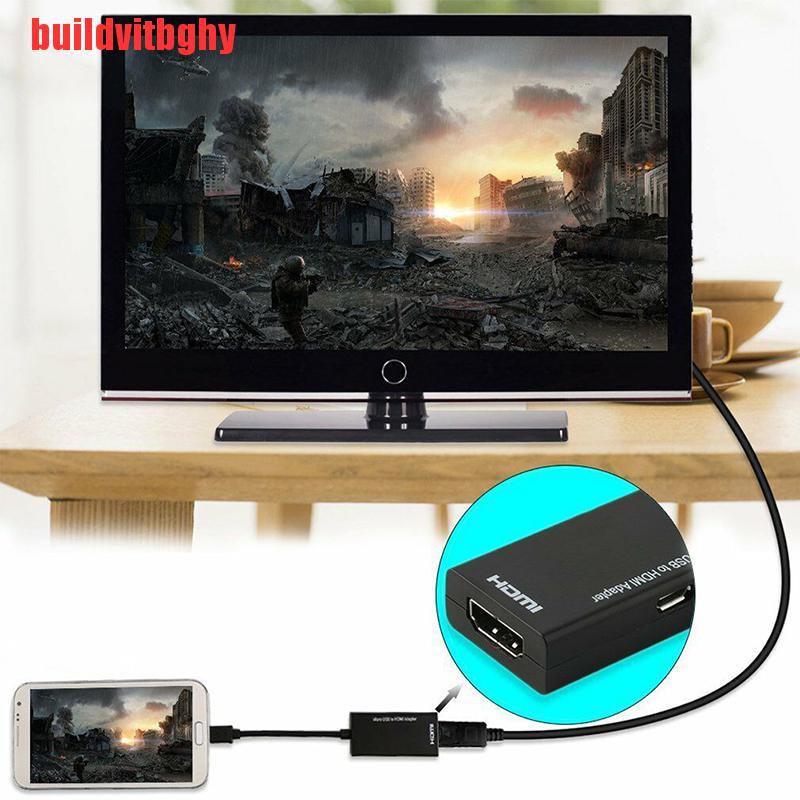 (Mua-Code) Dây Cáp Chuyển Đổi Micro Usb 2.0 Sang Hdmi Hdtv Tv Hd Cho Điện Thoại Samsung Lg S7