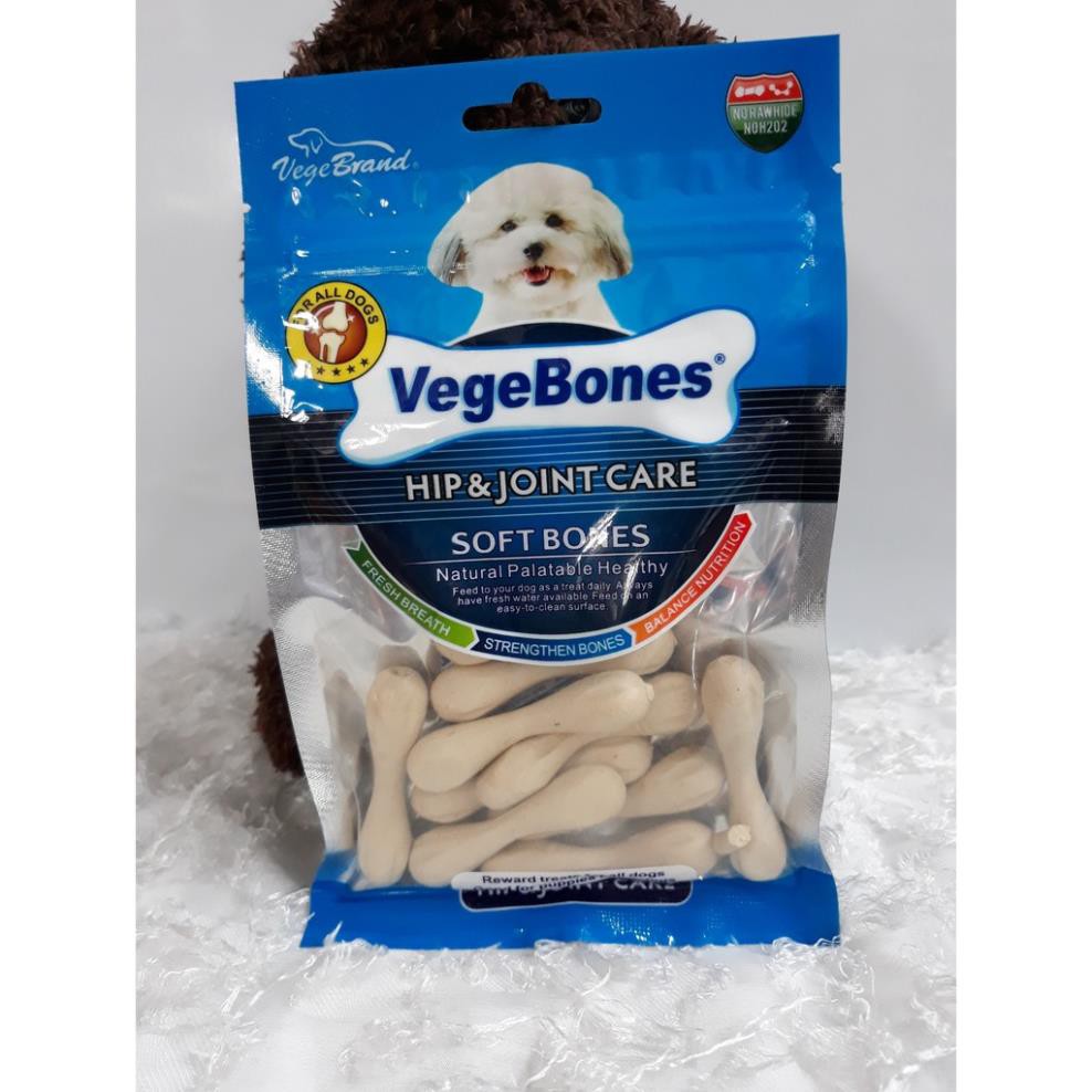 Xương thưởng cho chó mèo Vege Bones 60g - Canxi, mượt lông, tiêu hóa, sạch răng - Vegebrand @pet713