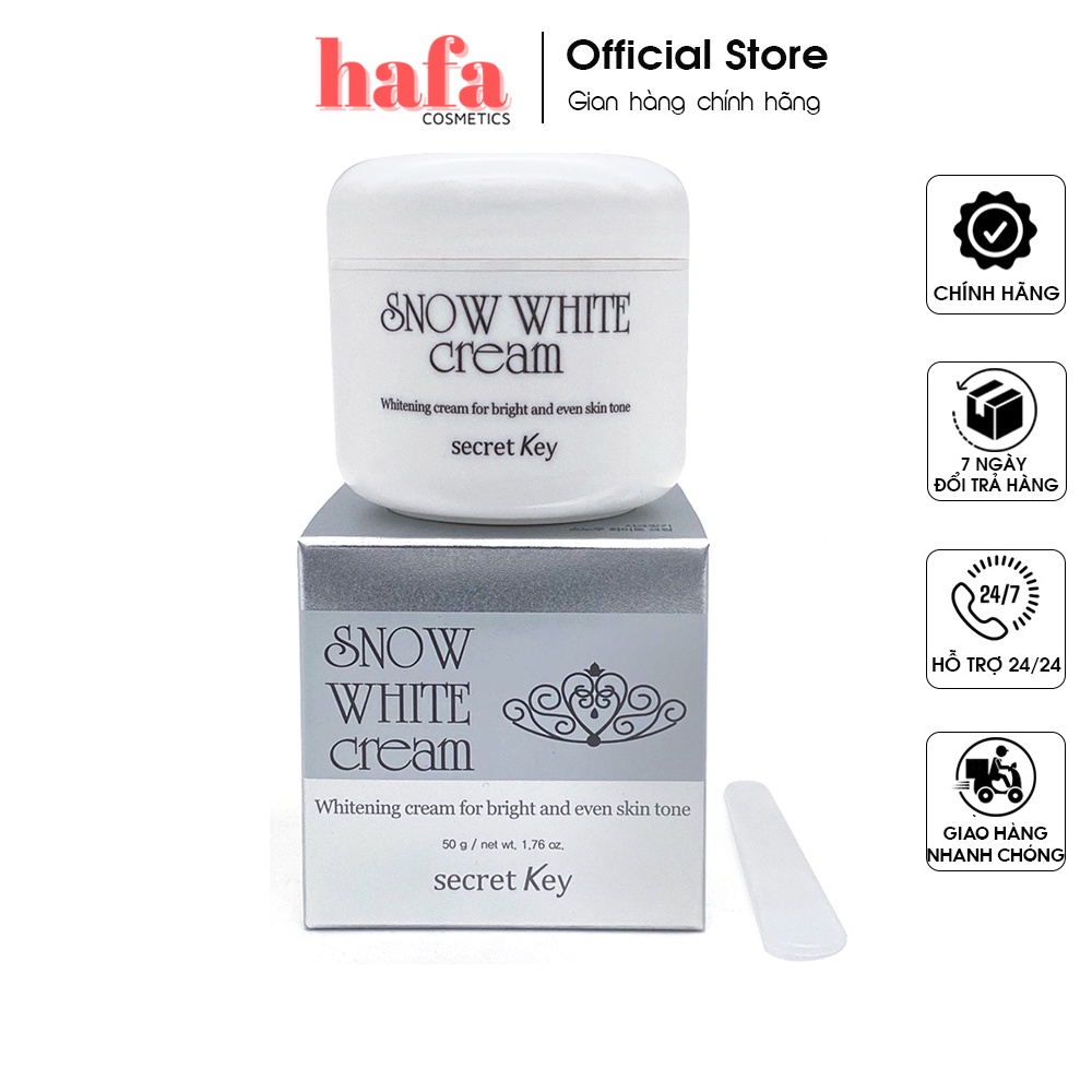 Kem dưỡng trắng da 4 trong 1 Secret Key Snow White Cream 50g _ Secret Key Chính Hãng