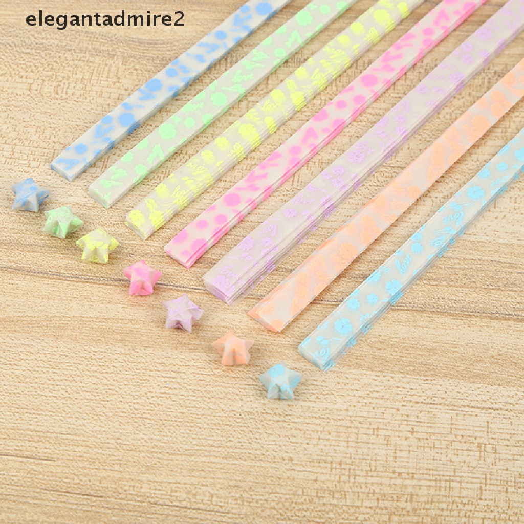 Set 210 Dải Giấy Xếp Ngôi Sao May Mắn Dạ Quang