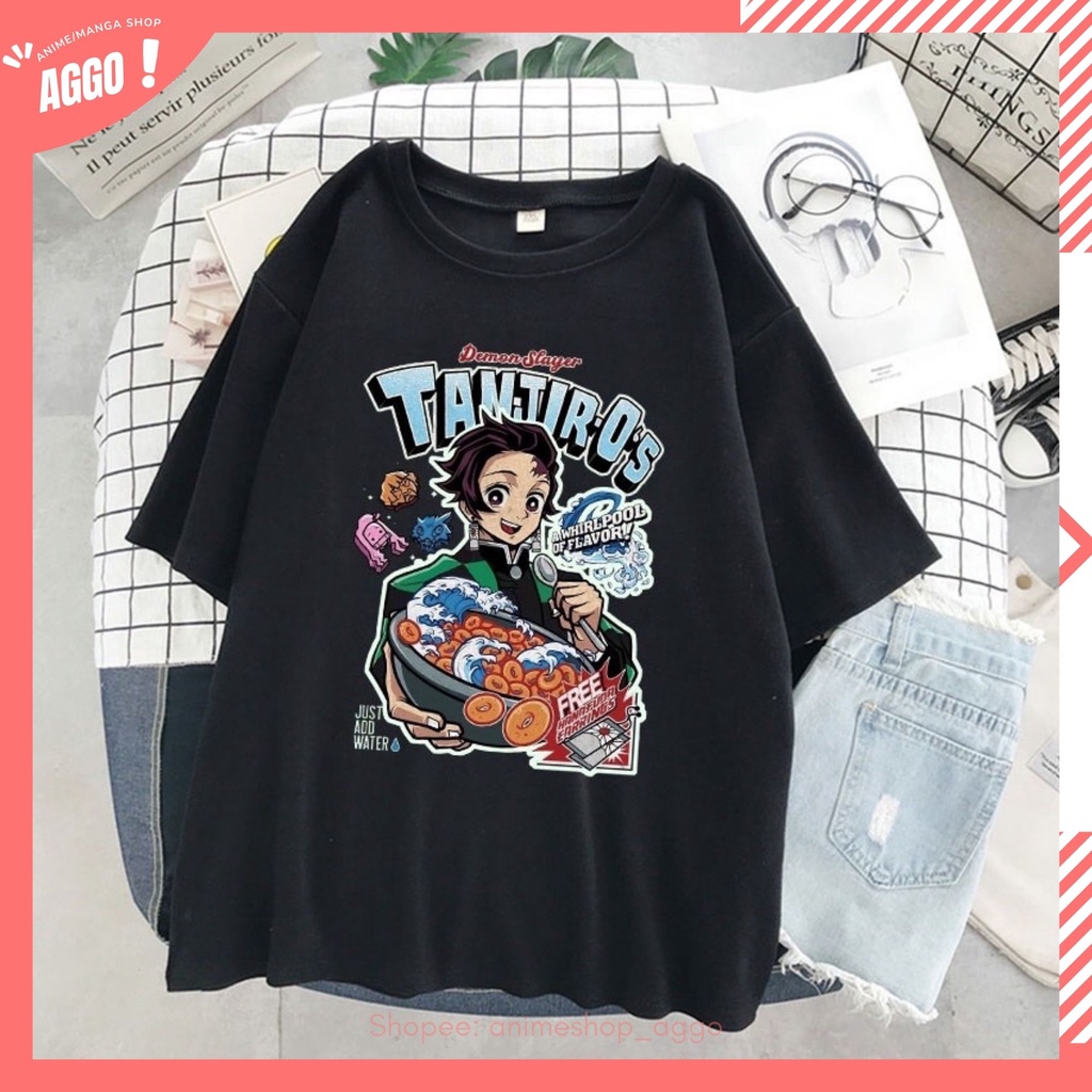 Áo Thun Tay Lửng Anime Attack On Titan, Demon Slayer Kimetsu no Yaiba , Dr. Stone Nam Nữ Đủ Size Cực HOT