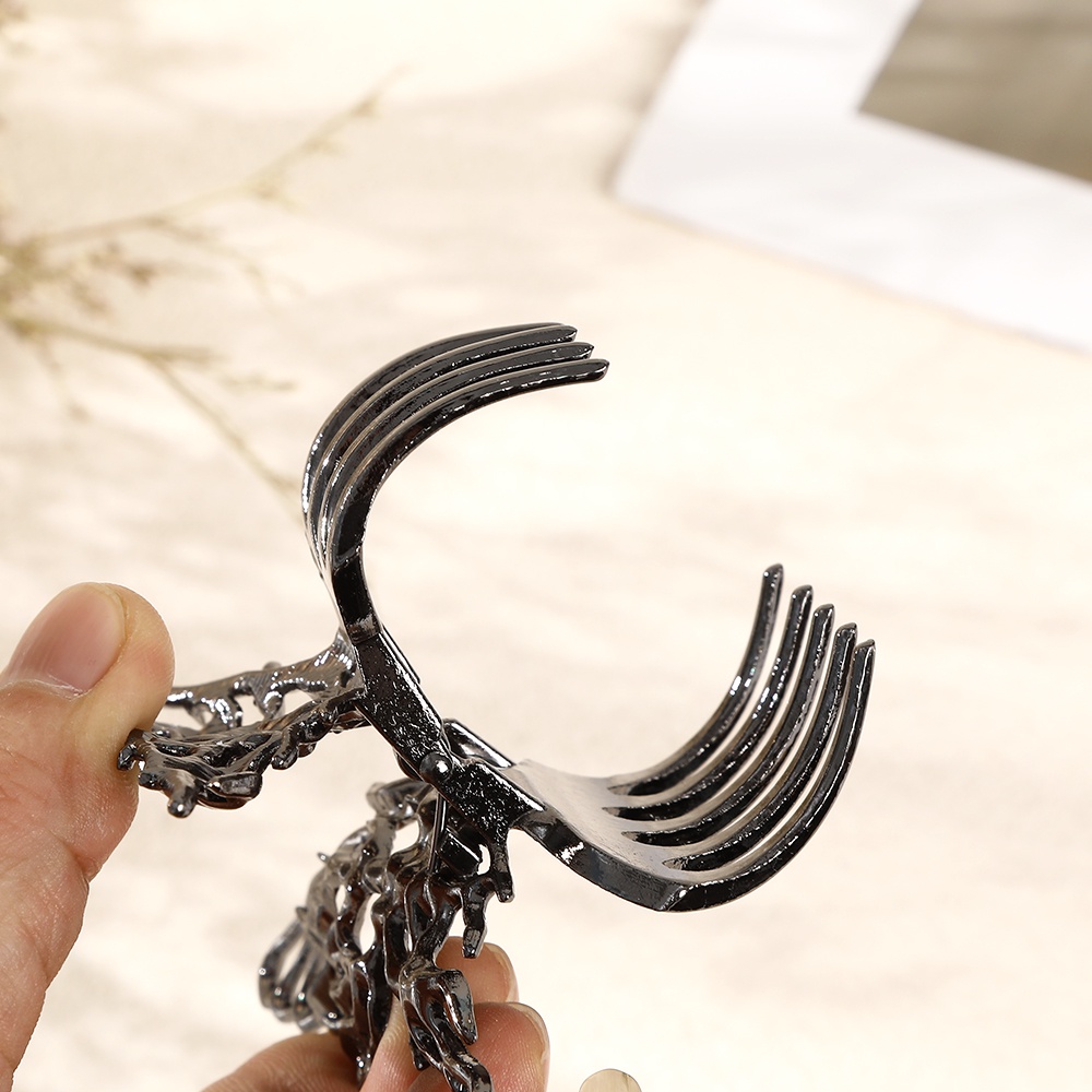 Kẹp tóc Haimeikang hình bướm ba chiều bằng kim loại cao cấp thời trang Hàn Quốc dành cho nữ