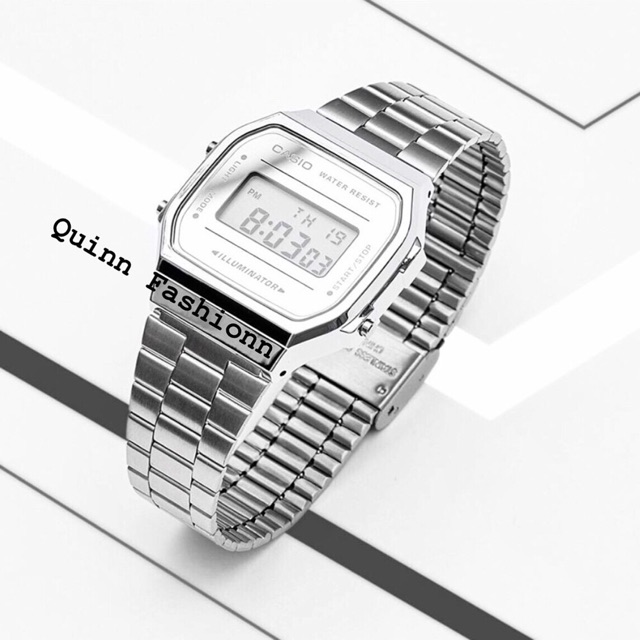 [ QUINN FASHION ] Đồng Hồ Unisex CA SSIO A168 💥FULLBOX💥 Chống Nước Dây Thép Không Gỉ Siêu Bền Đẹp - BH 12 THÁNG | BigBuy360 - bigbuy360.vn
