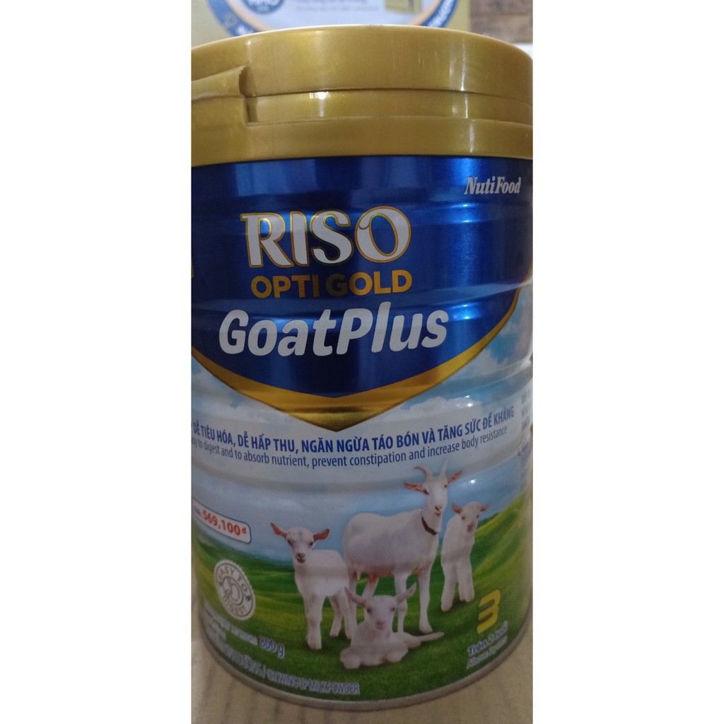 SỮA BỘT RISO OPTI GOLD GOATPLUS  3- SẢN PHẨM SỮA DÊ MỚI CỦA NUTIFOOD LON 800G