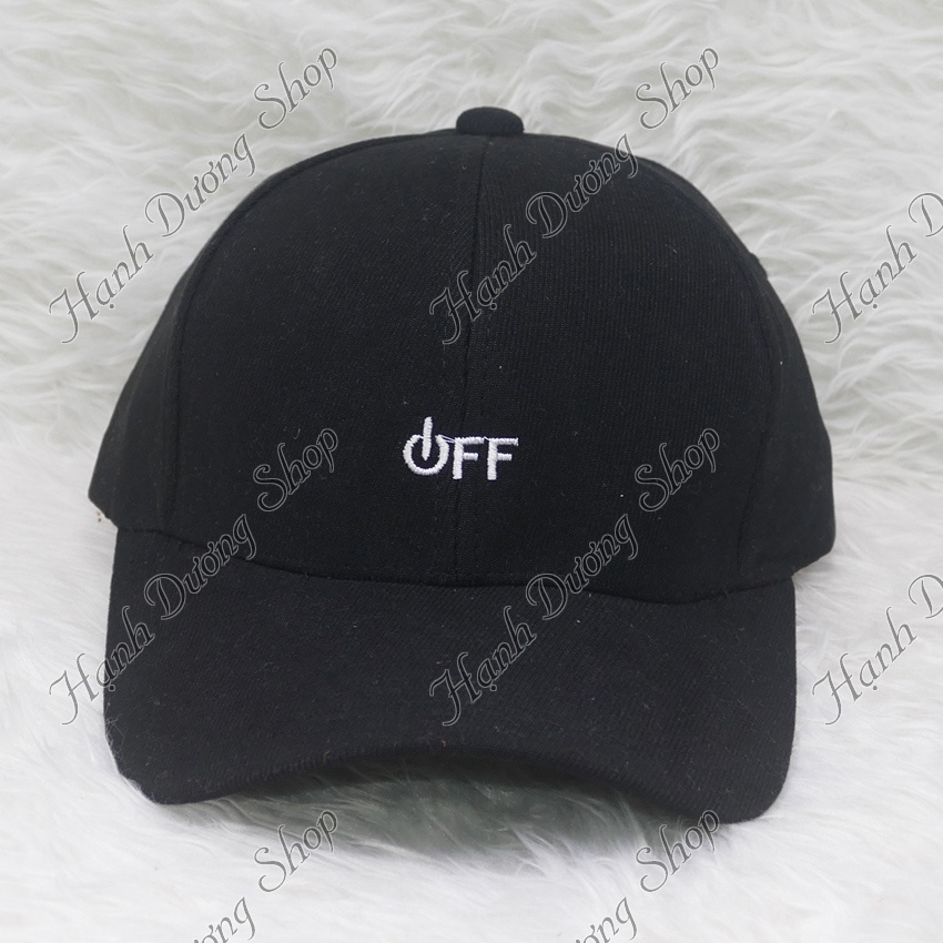 Mũ kết vải nhung sớ nhuyễn thêu chữ OFF đẹp thời trang phù hợp cho cả nam lẫn nữ