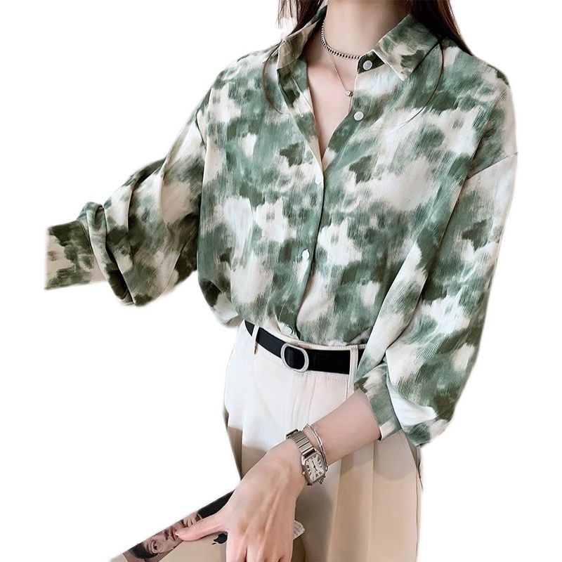 Áo Sơ Mi Dài Tay Dáng Rộng Thiết Kế Mới Đơn Giản Thời Trang Dành Cho Nữ