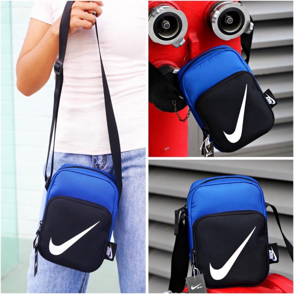 Túi đeo chéo nam nữ NIKE, chất liệu vải polyester phối da cao cấp [tnk00001|tnk00003]