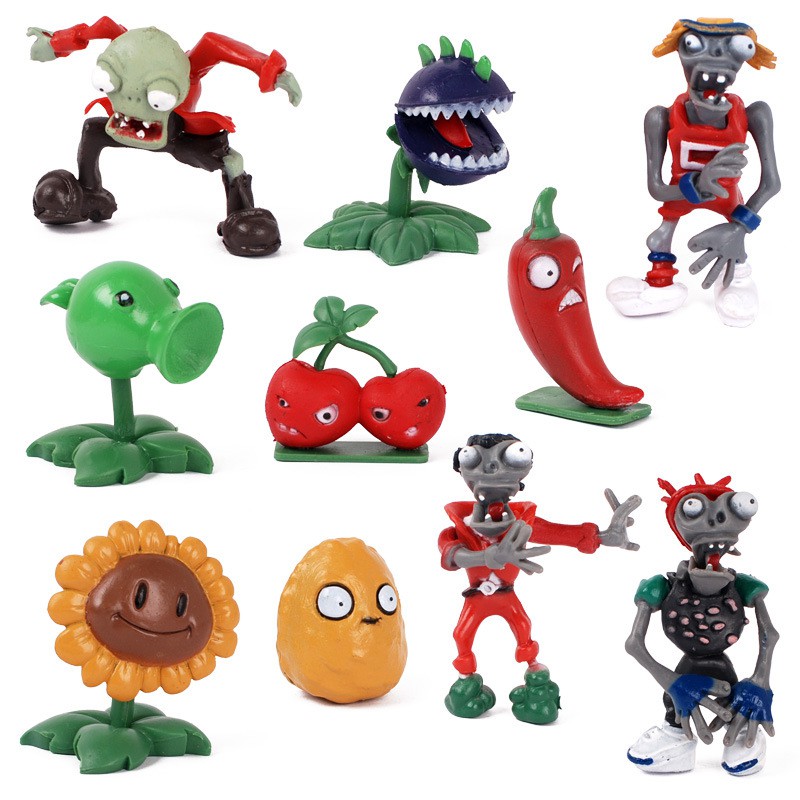 Mô Hình Đồ Chơi Nhân Vật Game Plants Vs. Zombie 2 Bằng Pvc