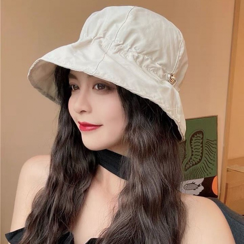 Nón Tai Bèo Dây Rút Thời Trang Mùa Hè Cho Nam Nữ