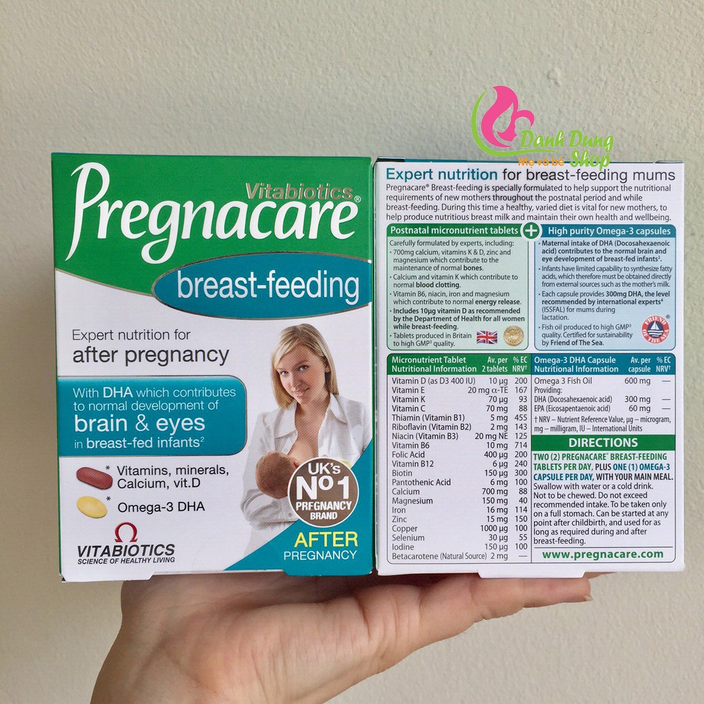 Vitamin tổng hợp Pregnacare Breast feeding Bú Anh 84 viên