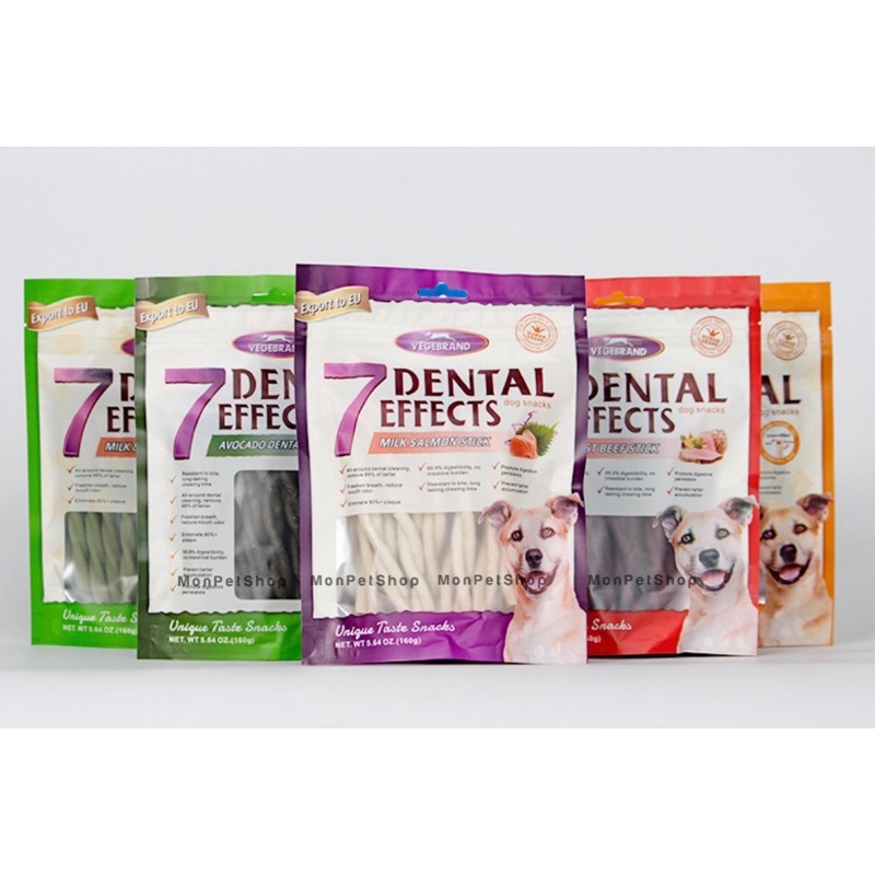 [Có sẵn] Thanh xương gặm 7dental gói 160gr