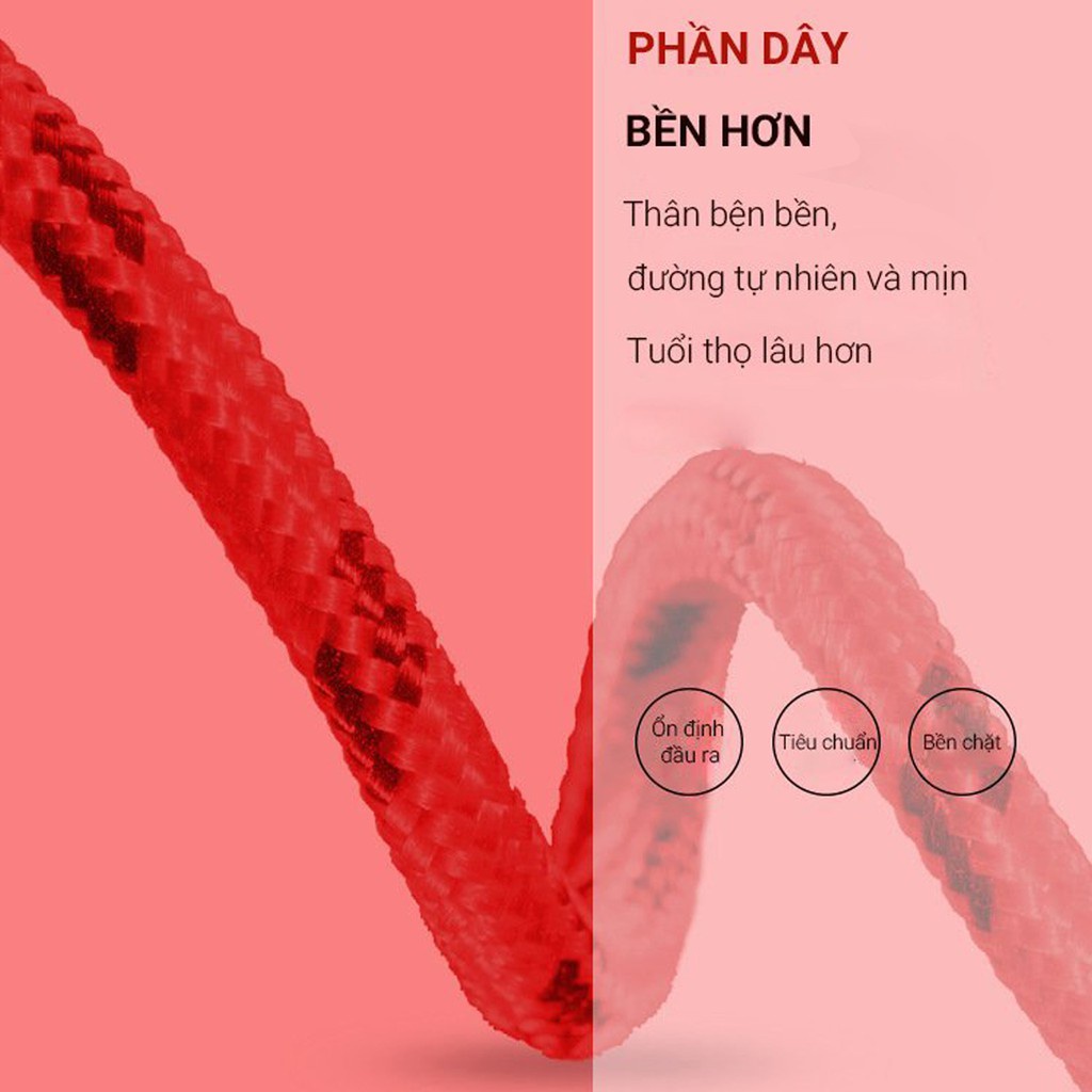 [Giá sỉ] Cáp sạc chính hãng SD DESIGN L1 dòng điện 2A,chống đứt đầu dây dù, ổn định dòng điện, bảo hành 1 năm