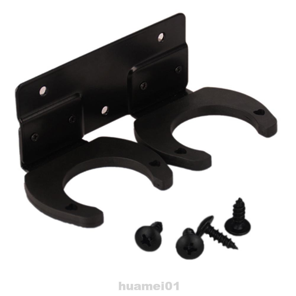 Organizer Accessories Space Saving Black Double Hook Easy Install Dual-use Wireless Microphone Hanger
