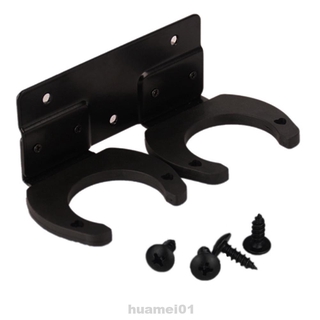 Organizer Accessories Space Saving Black Double Hook Easy Install Dual-use Wireless Microphone Hanger