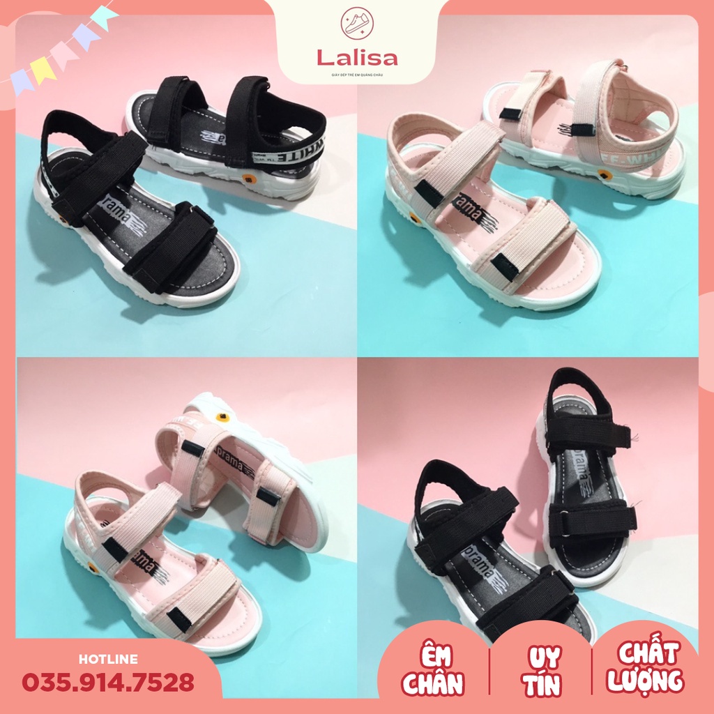 [Hàng chính hãng] Dép Sandal Cho Bé Gái, Dép Quai Hậu, Thời Trang Phong Cách LALISA, Size từ 33 - 38, A263-264