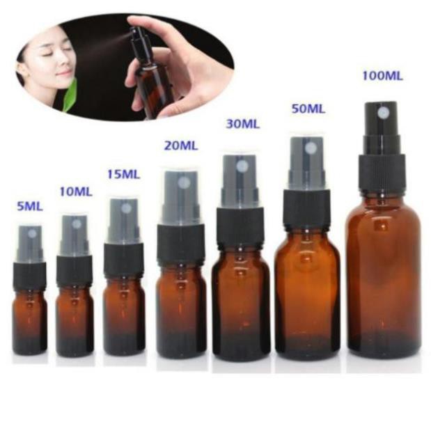 [RẺ VÔ ĐỊCH] Chai xịt phun sương thủy tinh 5ml,10ml , chai lọ thủy tinh , chai lọ mỹ phẩm , chai chiết nước hoa .