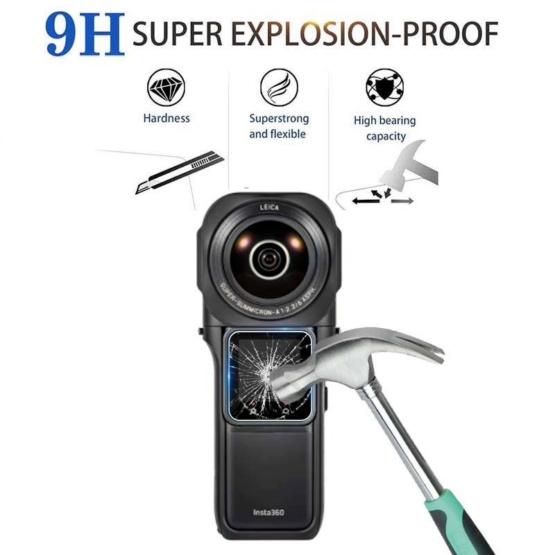 Kính Cường Lực HD Bảo Vệ Màn Hình LCD Cho Insta 360 ONE-RS 360 Edition / Video Action