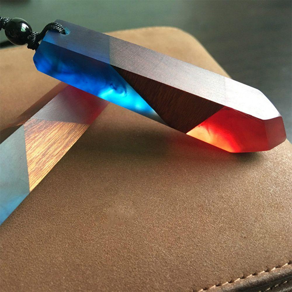 Vòng cổ Mặt Gỗ Resin Màu Sắc Ngẫu Nhiên Thời Trang Cho Nam Và Nữ