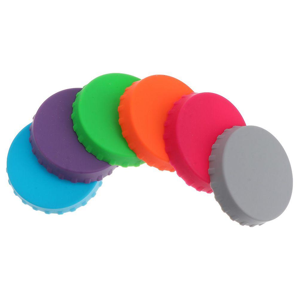 Bộ 6 Nắp Đậy Lon Nước Ngọt Bằng Silicone Tiện Dụng