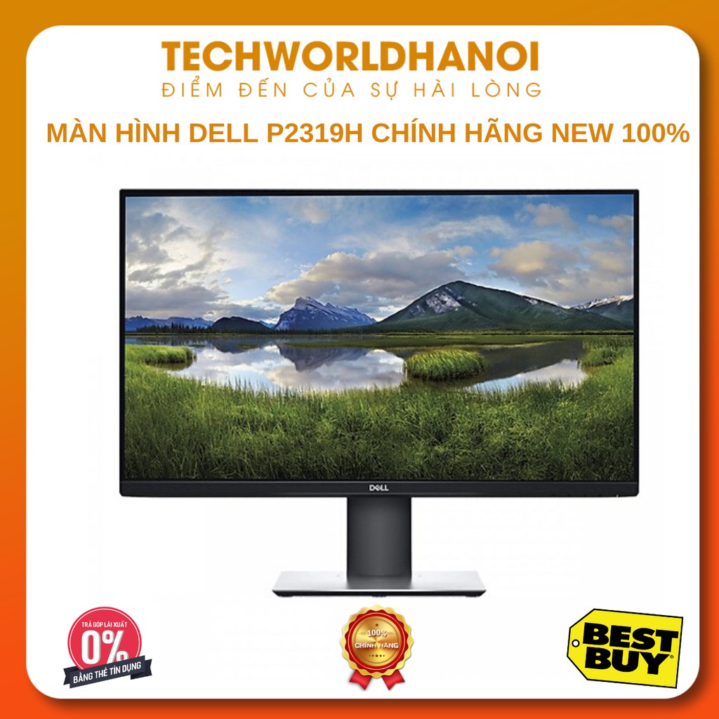 [Trả góp 0%] Màn hình LCD Dell P2319H LED IPS (Đen) 23" | Hàng chính hãng | Bảo hành 36 tháng