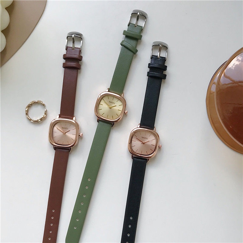 Đồng Hồ Nữ Chính Hãng Dây Da Cao Cấp Thời Trang Mặt Vuông Sang Chảnh Đẹp Giá Rẻ | BigBuy360 - bigbuy360.vn