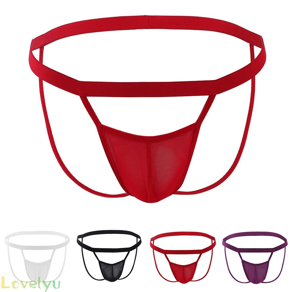 &lt;READY STOCK&gt;Sissy Men Bikini Briefs Thong Underwear Sexy Pouch Underpants Jockstrap Lingerie100% brand new！