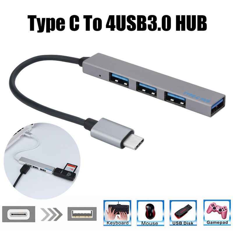 Đầu Chia 4 Cổng Usb 3.0 Siêu Mỏng Cho Mac-Book Laptop Máy Tính Bảng | BigBuy360 - bigbuy360.vn