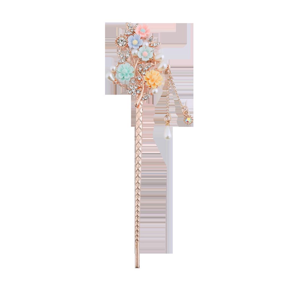 Lược cài tóc trang trí hoa kiểu dáng thời trang phong cách Trung Hoa cổ điển cho nữ