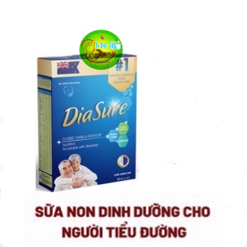 Hộp giấy 450gr Sữa non Diasure dinh dưỡng cho người tiểu đường